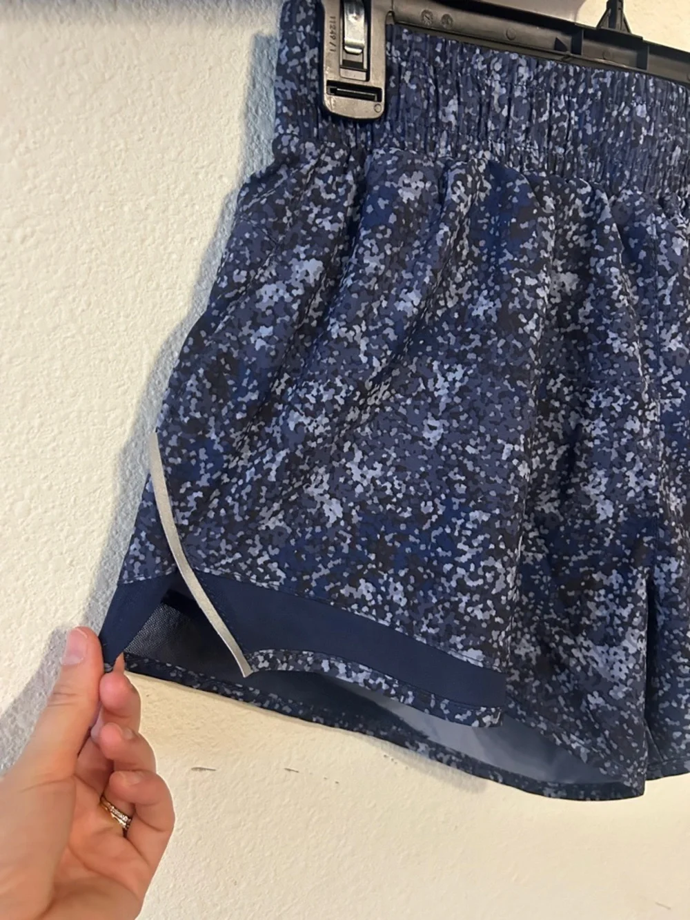 ASICS Navy Speckle Athletic Running Shorts